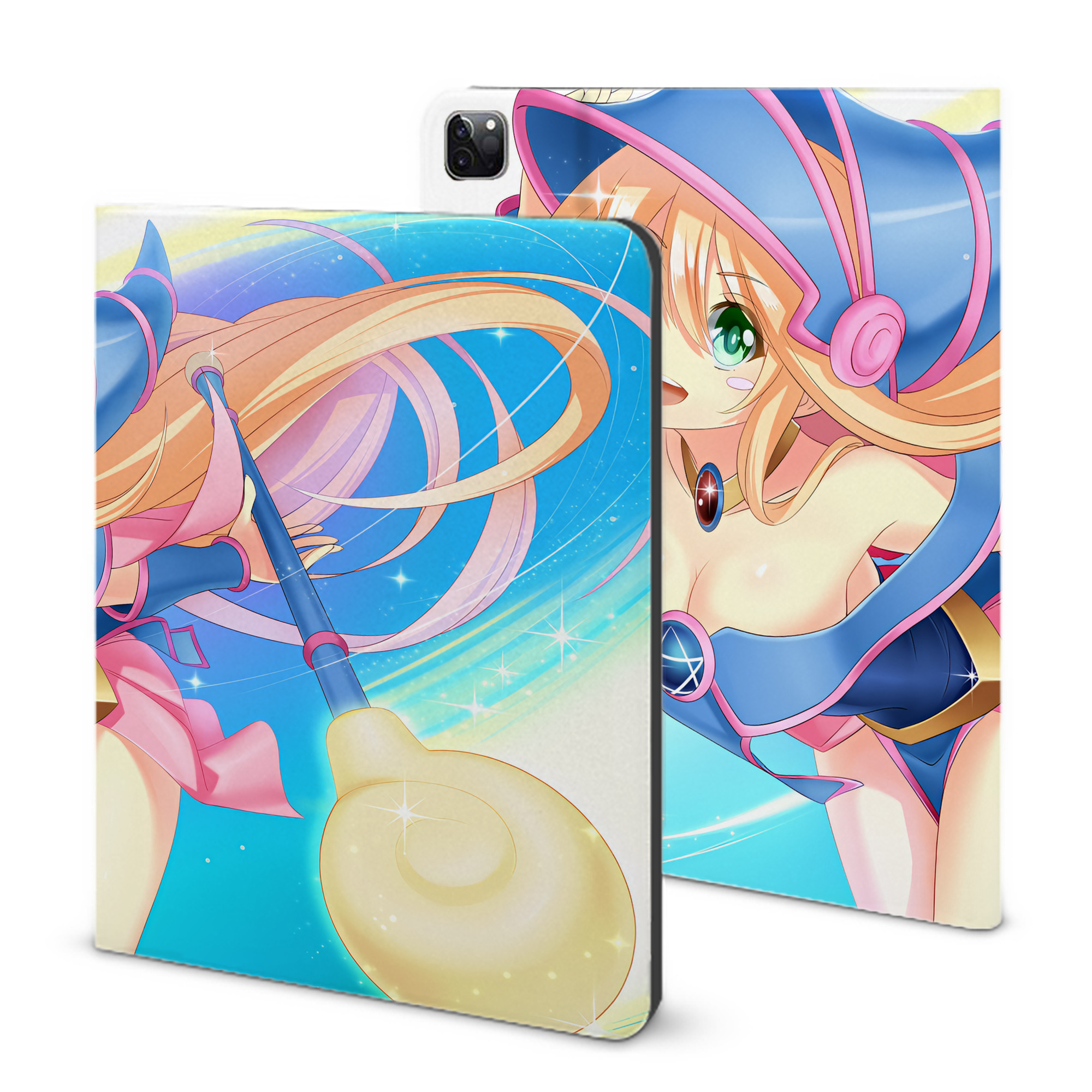 （画像用） 遊☆戯☆王 Yu-Gi-Oh! IPad ケース ブック型 PUレザー TPU 耐衝撃 軽量 薄型 ペン収納なし 全面保護 IPad 各モデル対応